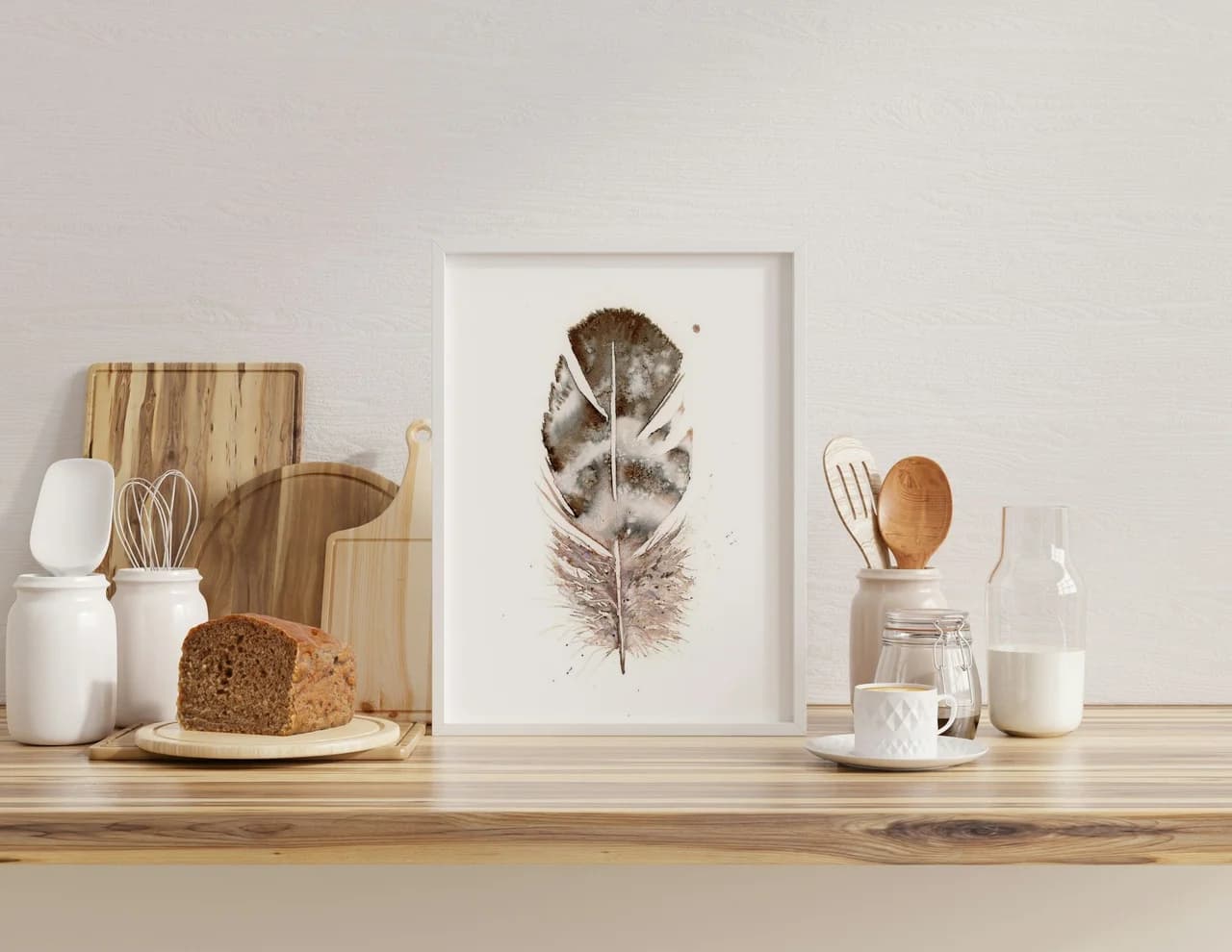 Great Horned Owl shown in a room setting
