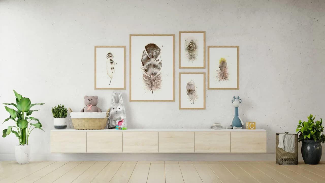 Great Horned Owl shown in a room setting
