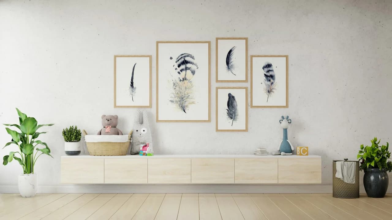 Great Horned Owl shown in a room setting