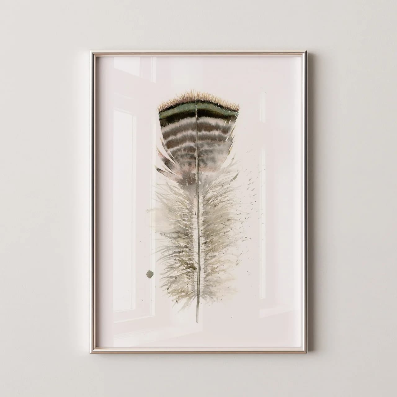 Turkey shown in a room setting