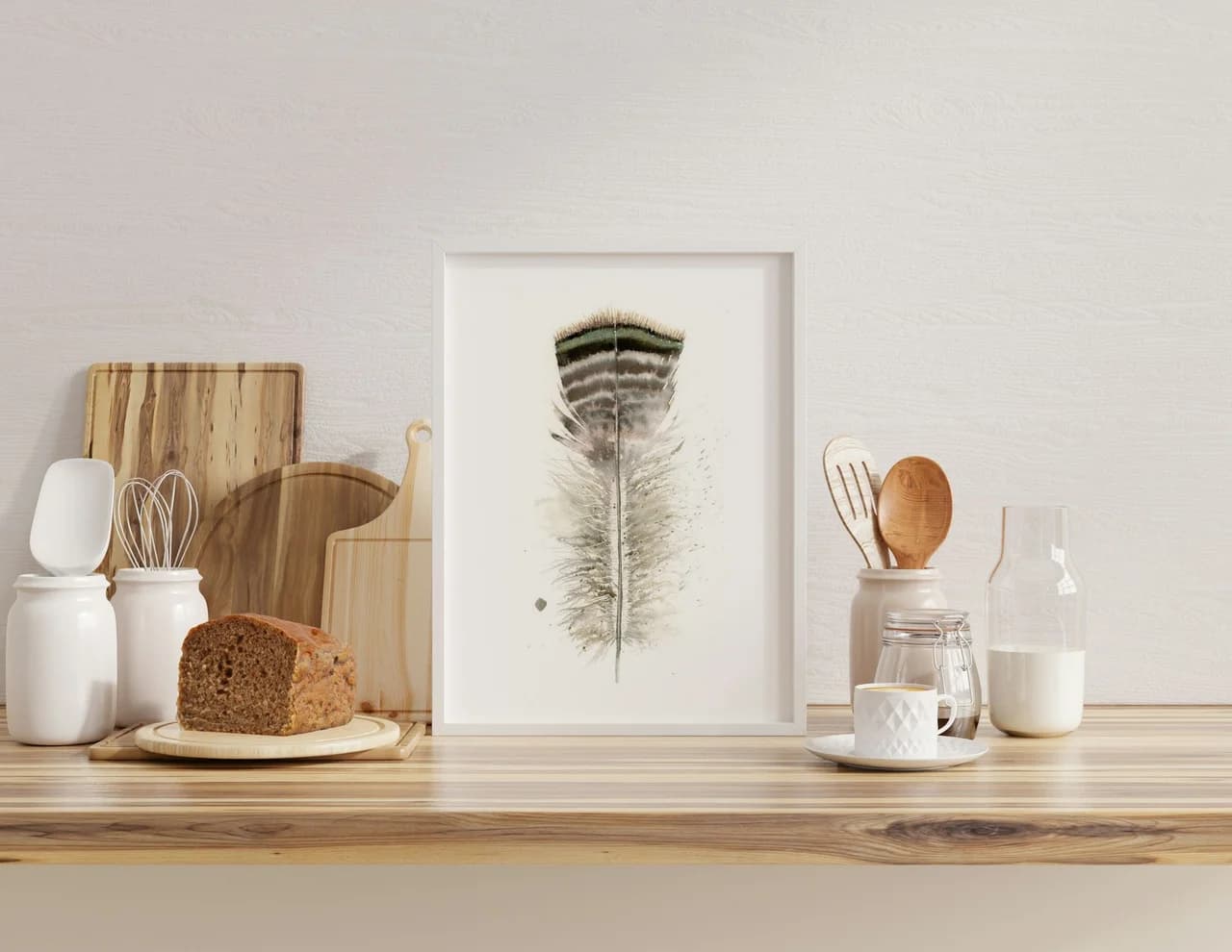 Turkey shown in a room setting
