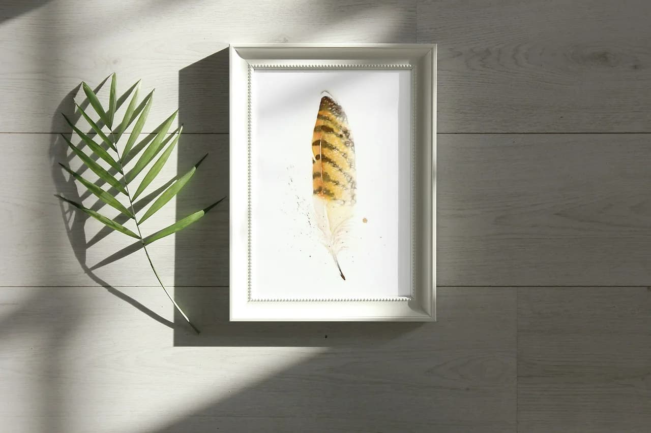 Red Tail Hawk shown in a room setting