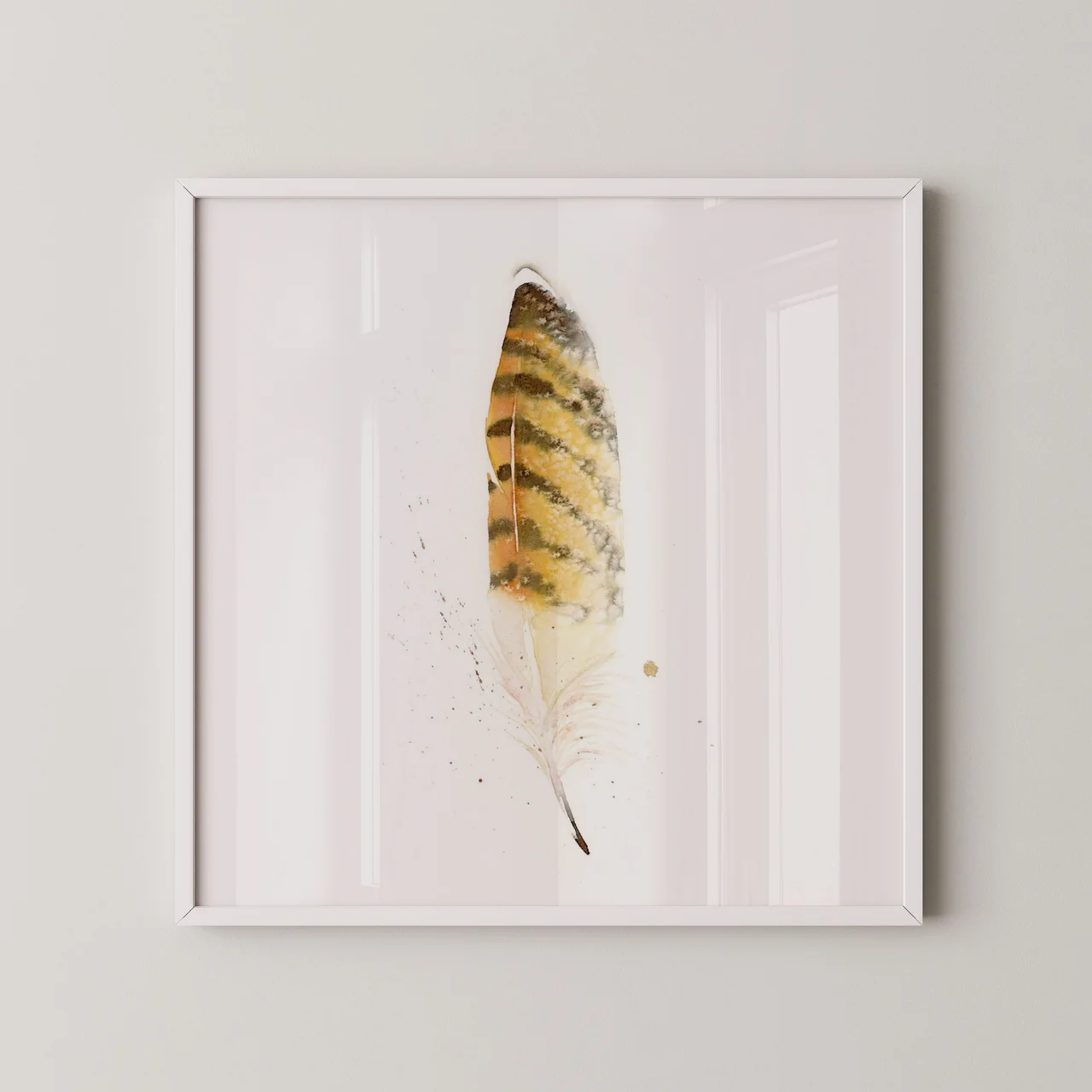 Red Tail Hawk shown in a room setting