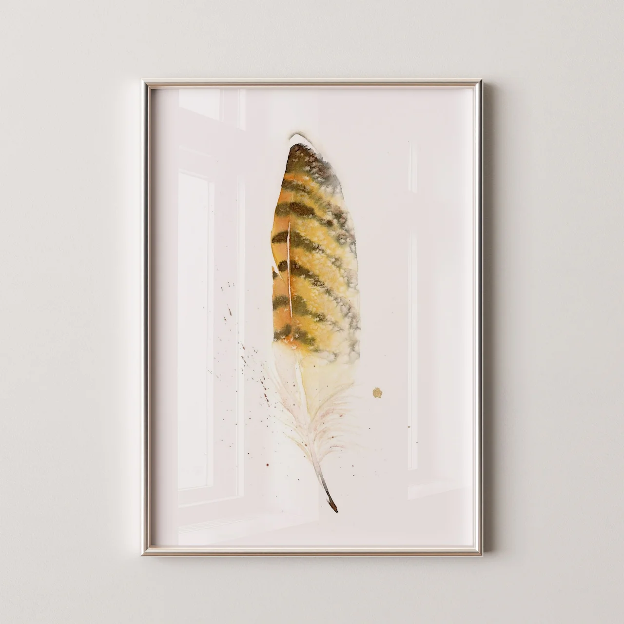 Red Tail Hawk shown in a room setting