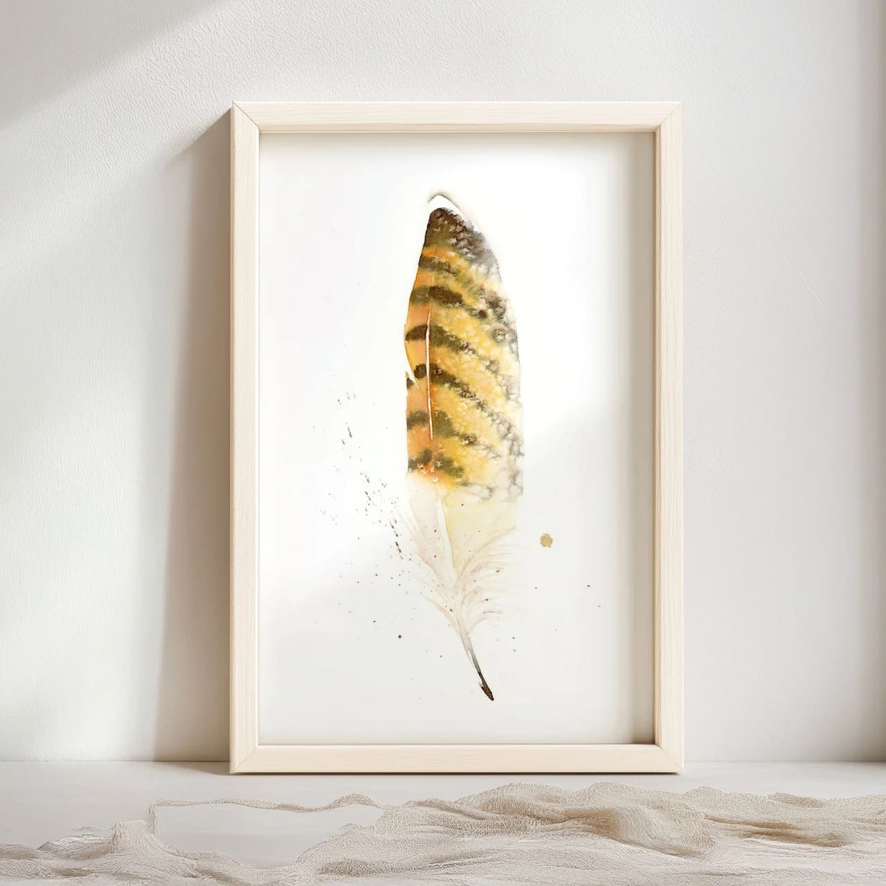 Red Tail Hawk shown in a room setting