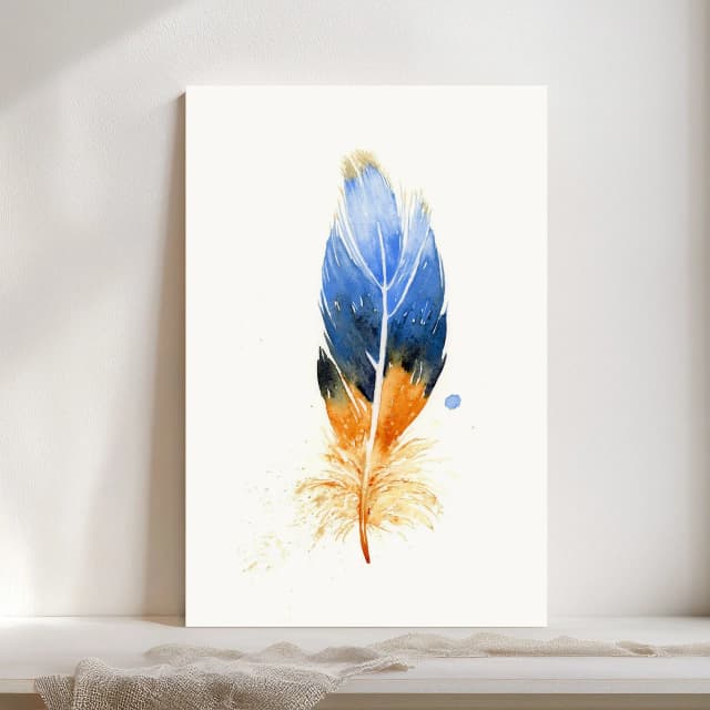 Bluebird shown in a room setting