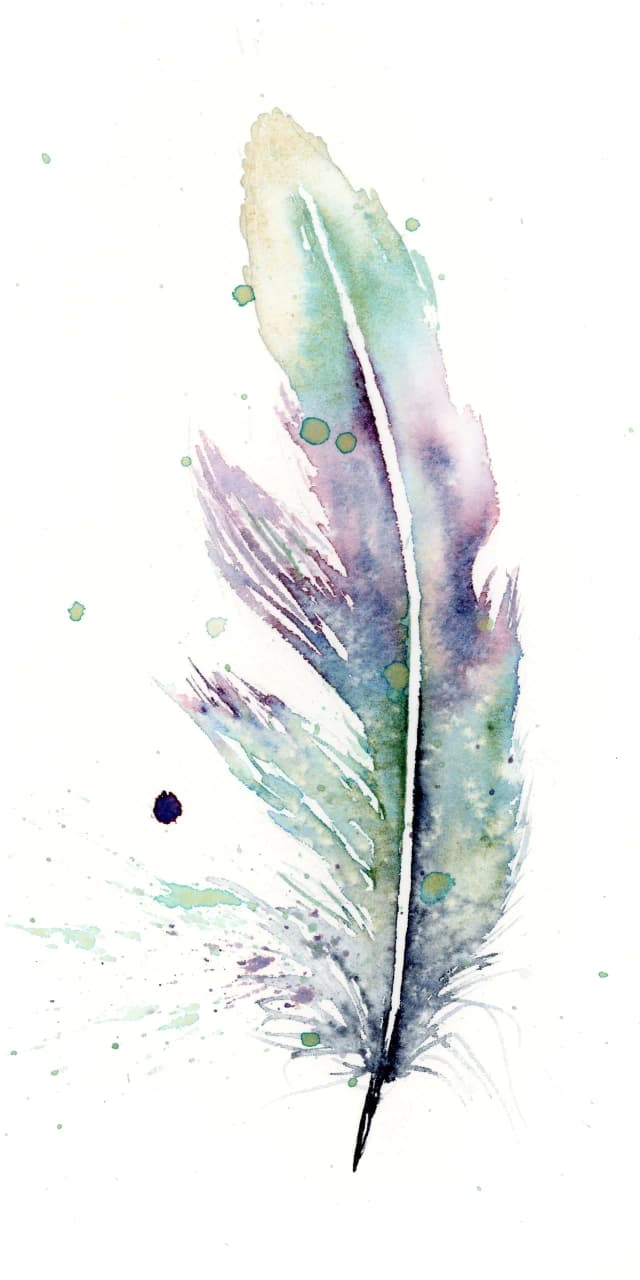 Violet-ear Hummingbird — watercolor by Shayna Larsen