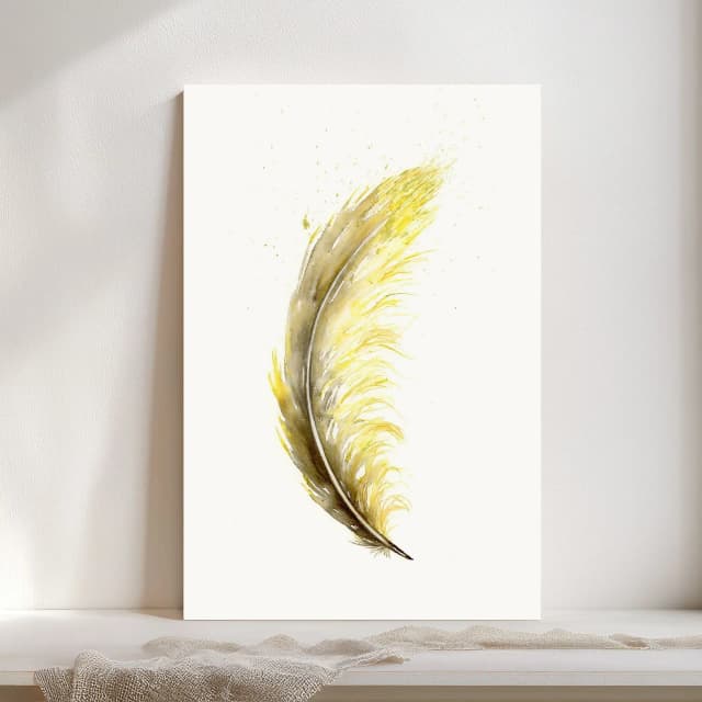 Goldfinch shown in a room setting