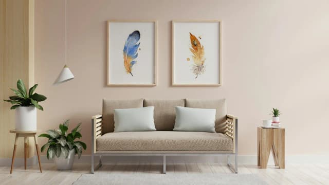 Bluebird shown in a room setting