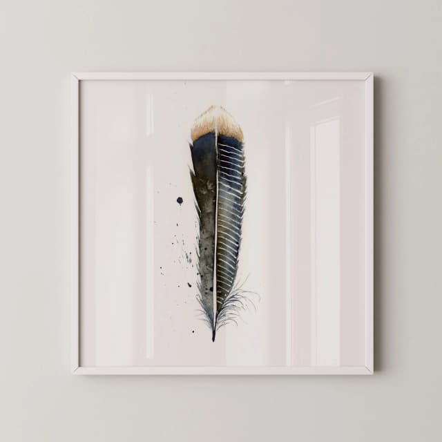 Anhinga shown in a room setting
