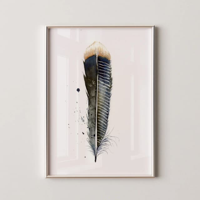 Anhinga shown in a room setting