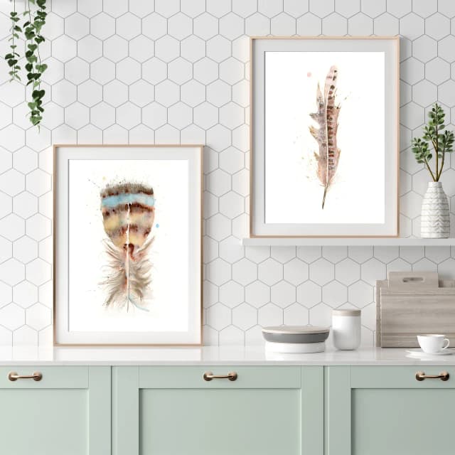 Pheasant shown in a room setting