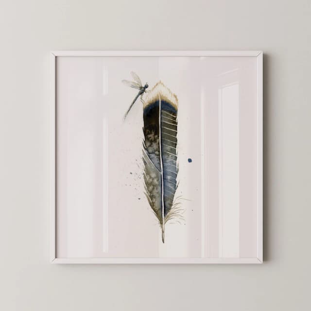 Anhinga shown in a room setting