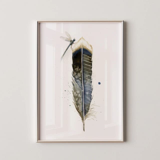 Anhinga shown in a room setting