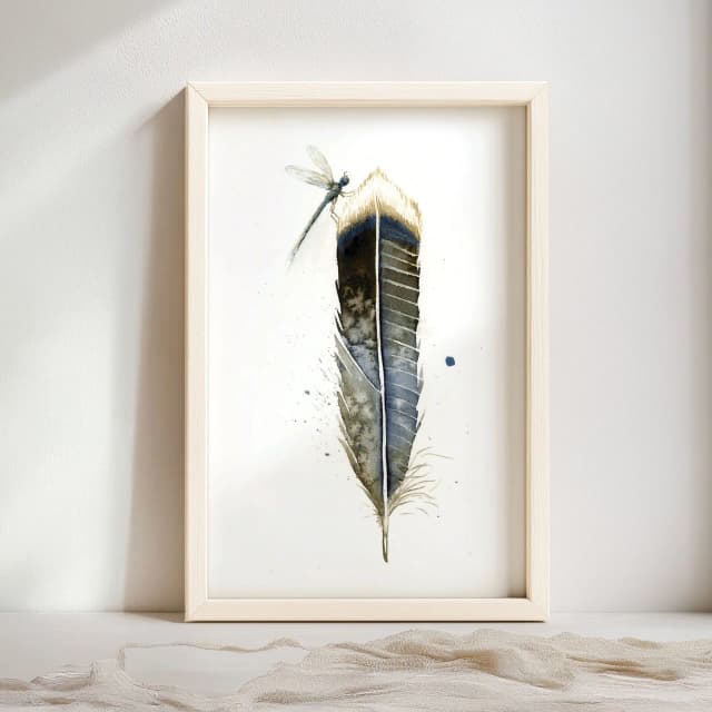 Anhinga shown in a room setting