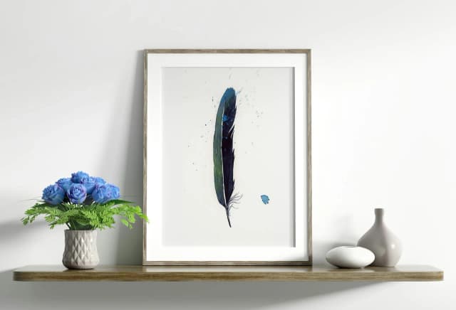 Magpie shown in a room setting