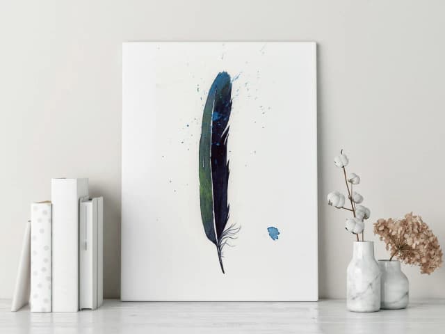 Magpie shown in a room setting