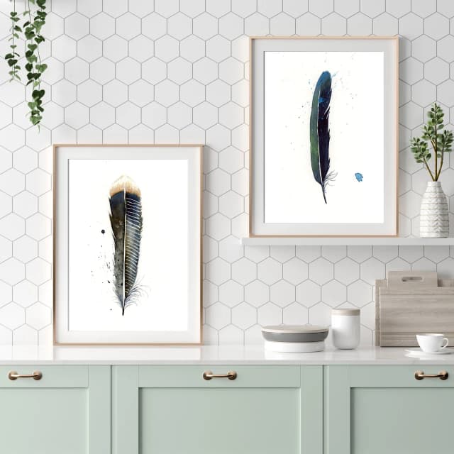 Magpie shown in a room setting