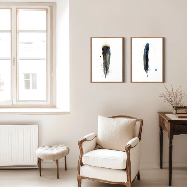Magpie shown in a room setting