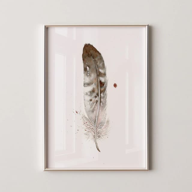 Gull shown in a room setting