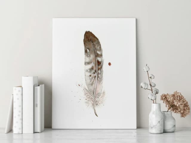 Gull shown in a room setting