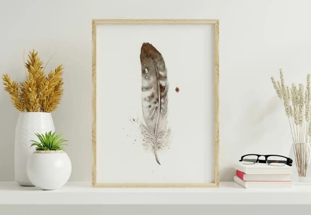 Gull shown in a room setting