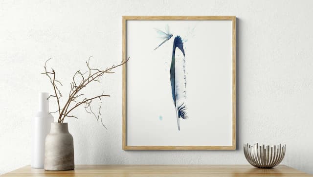 Magpie shown in a room setting