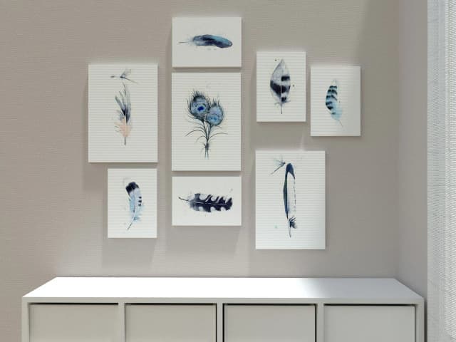 Magpie shown in a room setting