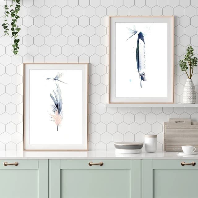 Magpie shown in a room setting