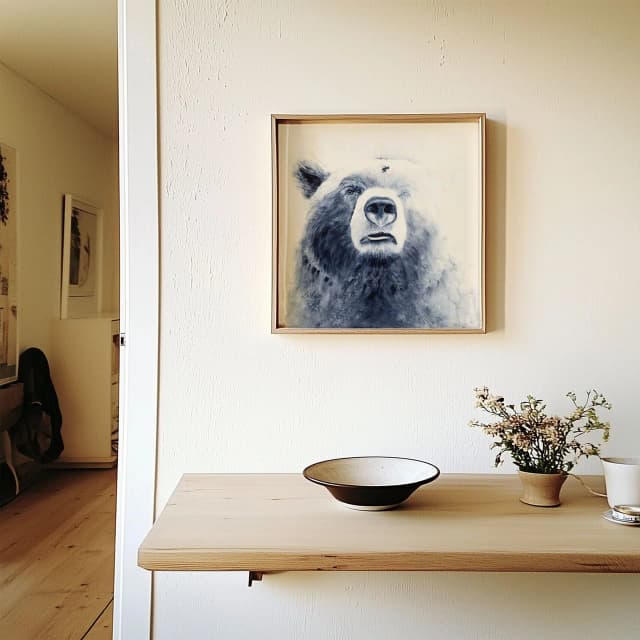 Bear & His Bee shown in a room setting