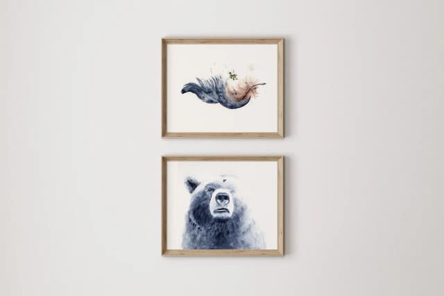 Bear & His Bee shown in a room setting
