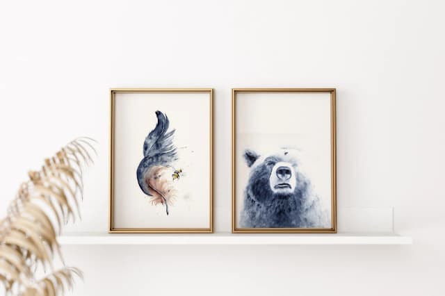 Bear & His Bee shown in a room setting
