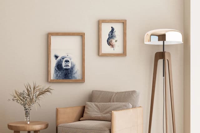 Bear & His Bee shown in a room setting