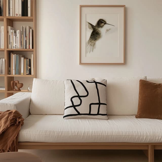 Hummingbird shown in a room setting