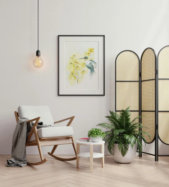 Golden Hour shown in a room setting