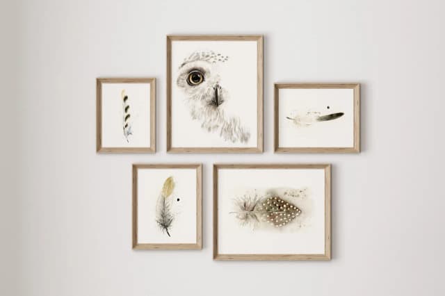 Snow Owl Gaze shown in a room setting